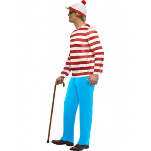 Where's Wally Costume - Adult