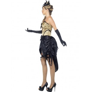 Burlesque Kitty Costume, With Corset and Skirt